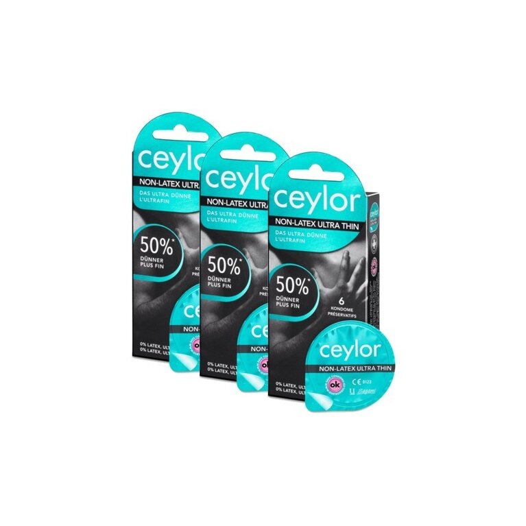 Ceylor Non-Latex Ultra Thin 6er triple pack